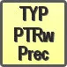 Piktogram - Typ: PTRw/Prec